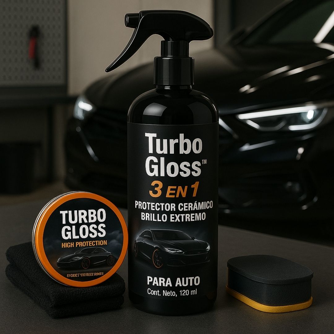Protector cerámico con brillo extremo 3 en 1 para auto - Turbo Gloss™