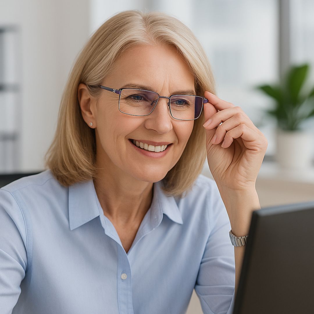 Lentes ópticos con graduación automática - Vision Blue™