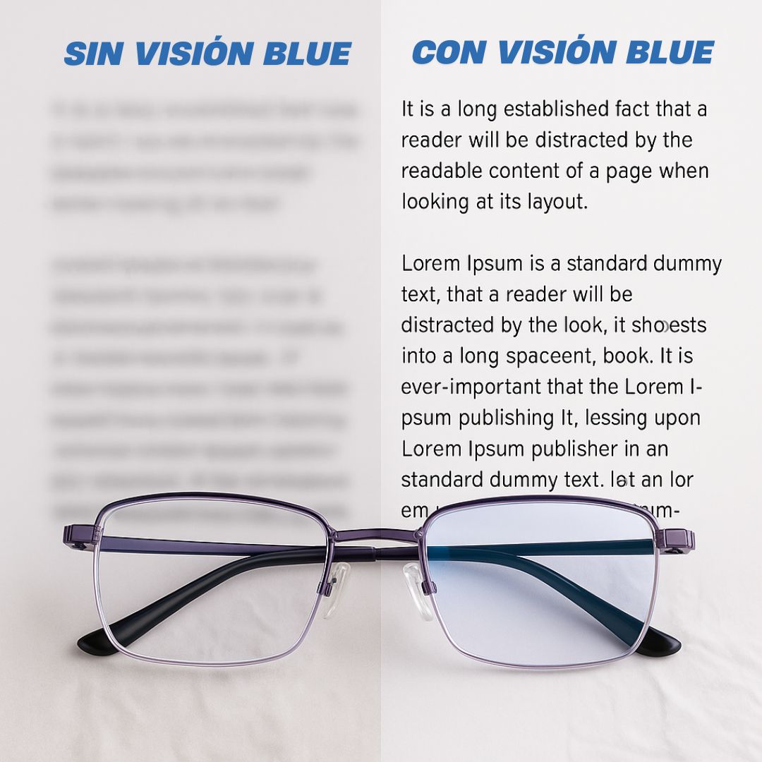 Lentes ópticos con graduación automática - Vision Blue™